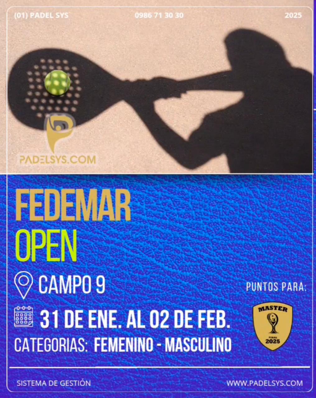 FEDEMAR OPEN